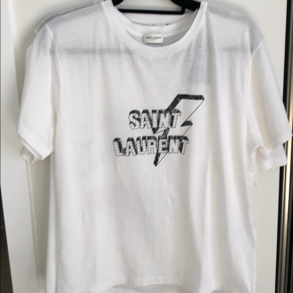 Womens T-shirt Saint Laurent white